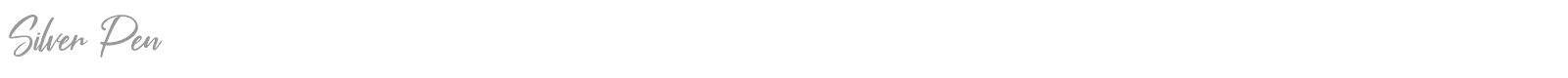 Silver Pen font preview